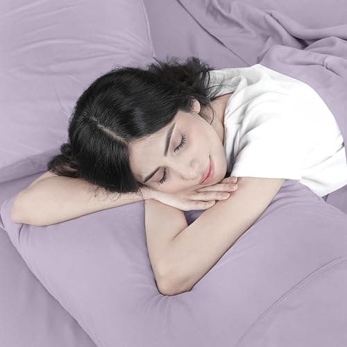 Utopia Bedding Twin Sheet Set – 3 Piece Bed Sheets for Twin Size Bed, Soft and Breathable Microfiber, Includes 1 Fitted Sheet, 1 Flat Sheet and 1 Pillowcase (Lavender) thumbnail 6