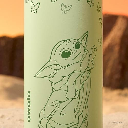 Owala Star Wars FreeSip Insulated Stainless Steel Water Bottle with Straw for Sports, Travel, and School BPA-Free Sports Water Bottle, 32 oz, GroGu thumbnail 8