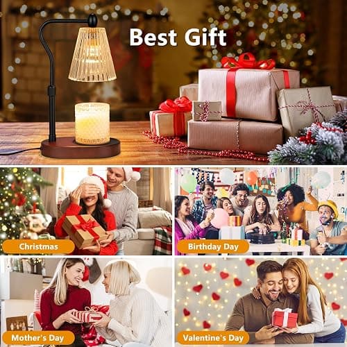 Engpure Candle Warmer Lamp with Dimmer, Candle Warmer with Timer Adjustable Height for Scented Wax Jar Candles, Gifts for Women Mom New Home Decor, for Women Mothers Day thumbnail 6