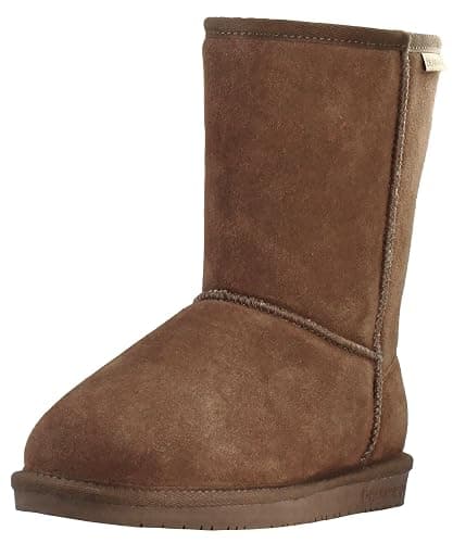 BEARPAW Emma Short Women's Classic Winter Slip On Boots, Lightweight Suede Boots, Multiple Colors - Image 1