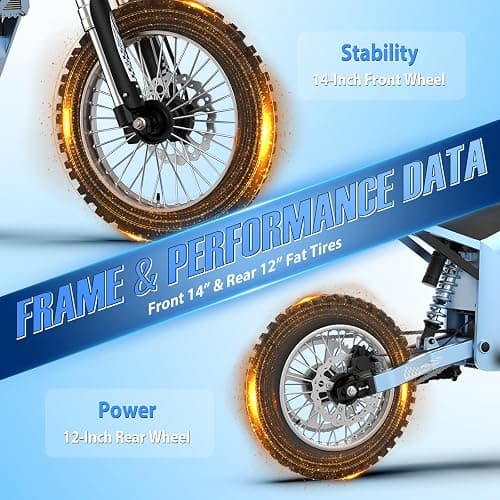 Tuttio Soleil01 GB Electric Dirt Bike, 2026 Upgrade E-Dirt Bike 37MPH Fast Electric Bike with 48V 21Ah Battery, 3 Speeds, 3000W Peak Off-Road Ebike for Adults Teens Boys Girls thumbnail 8