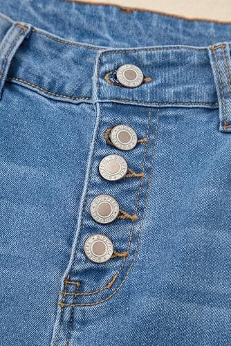 Sidefeel Flare Jeans for Women High Waisted Stretchy Bell Bottoms Wide Leg Side Seam Denim Pants thumbnail 6