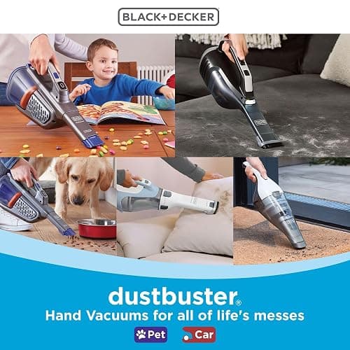 BLACK+DECKER dust buster PIVOT VAC Handheld Vacuum Cordless, Car Vacuum Portable Rechargeable, Extendible Crevice Tool and 200 Degree Pivoting Nozzle, Strong Suction, Lightweight (BDH2000PL) thumbnail 9