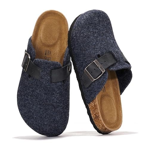 Project Cloud Genuine Leather Footbed Clogs for Women - Memory Foam Arch Support Slippers for Women - Trendy Slip-ons Women's Mules & Clogs Sandals (Benton) - Image 1