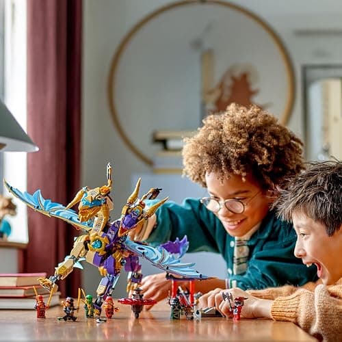 LEGO NINJAGO Arc : le dragon de la concentration - Jeu de construction interactif pour garçons, filles dès 9 ans - Toupie Spinjitzu, 8 minifigurines - Cadeau pour fans du Soulèvement des Dragons 71836 thumbnail 2