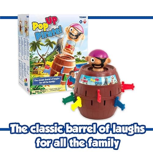 TOMY Pop Up Pirate Board Game - Family and Preschool Kids Games for Family Game Night - Winter Break Activities- Girls and Boys Games - 2-4 Players - Ages 4 Years and Up thumbnail 8