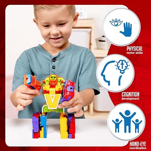 JOYIN Alphabet Robots Toys for Kids, ABC Learning Toys, Alphabots, Letters, Toddlers Education Toy, Carnival Prizes, Christmas, Treasure Box and Prize for Classroom thumbnail 6