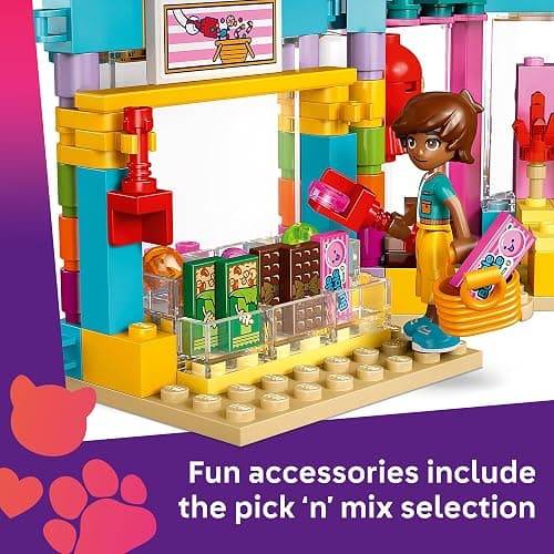 LEGO Friends Heartlake City Candy Store Building Toy - Pretend Playset for Kids, Girls & Boys, Ages 6+ - Gift for Birthdays - W/ 2 Minidolls, a Micro-Doll, and a Cat Figure - 42649 thumbnail 3