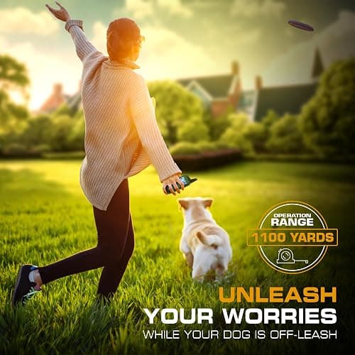 INVIROX Training Collar for Large Dog X2 [Spark K9] 124 Levels with Remote 1100yd Range, Night-Light Mode for Medium Dogs IP67 Waterproof Training Collar for Dogs thumbnail 7