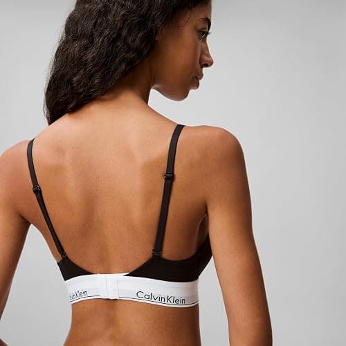 Calvin Klein Women's Modern Cotton Lightly Lined Triangle Wireless Bralette thumbnail 5