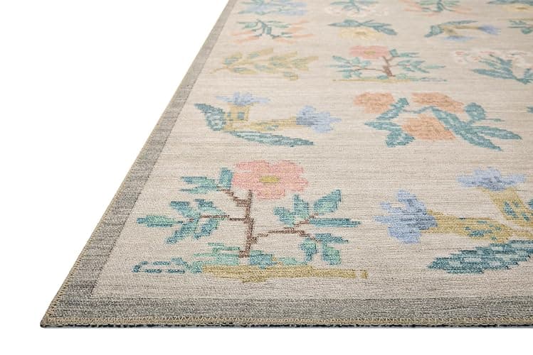 Loloi Rifle Paper Co. Rosa Collection RSA-03 Cream 7'-6" x 9'-6" Area Rug thumbnail 3