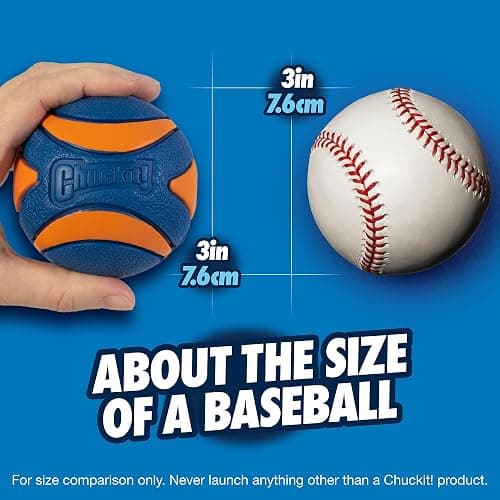 Chuckit! Ultra Squeaker Ball Dog Toy, Large (3 Inch) 1 Pack, for Large Breeds thumbnail 4