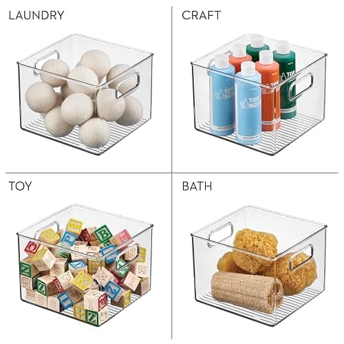 iDesign Pantry Storage Bin with Handles for Kitchen Cabinets or Fridge - Clear - Made in USA thumbnail 7