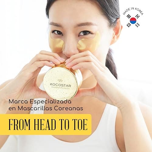 KOCOSTAR Princess Eye Patch Gold - 30 Pairs Korean Eye Pads Against Dark Circles, Wrinkles, Fine Lines with 24K Gold, Niacinamide, Lavender Oil - Gentle Anti-Ageing Eye Patches, Pads for All Skin thumbnail 6