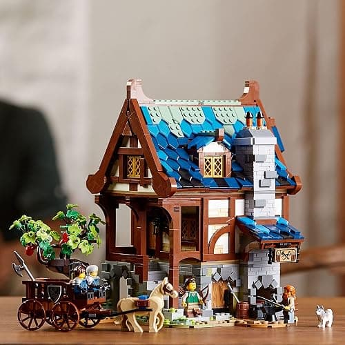 LEGO Ideas Medieval Blacksmith 21325 Building Set, Model Kit for Adults to Build, Collectible Display House with Workshop, Home Décor Gift Idea thumbnail 7