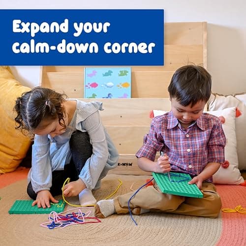 SPARK & WOW Calm Down Threading Boards | Aquatica | Set of 2 | Calming Sensory Board | Social Emotional Learning Activities | Occupational Therapy Toys thumbnail 2