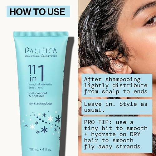 Pacifica Leave In Conditioner - 11 in 1 Magical Hair Treatment - Strengthen & Repair Damaged Hair - Deep Conditioning for Dry Hair Adds Shine & Anti-Frizz for Straight, Wavy & Curly Hair Care, Vegan thumbnail 22