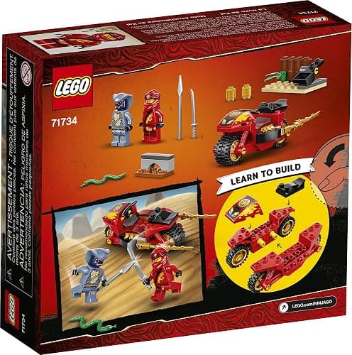 LEGO NINJAGO Legacy Kai’s Blade Cycle 71734 Ninja Motorcycle Playset Building Kit, Featuring NINJAGO Kai and a Snake; New 2021 (54 Pieces) thumbnail 4