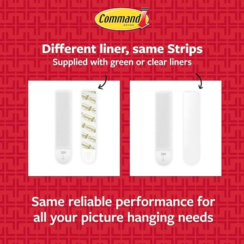 Command 20 lb XL Heavyweight Picture Hanging Strips 16 Pairs (32 Command Strips), Damage-Free Hanging Picture Hangers, Heavy Duty Wall Hanging Strips for Christmas Decorations thumbnail 6