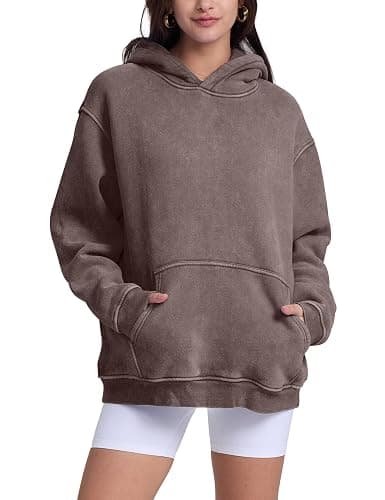 Hatant Oversized Hoodie Sweatshirts for Women Couples Heavyweight Hoodies Pullover Vintage Acid Wash Sweaters Pullover 2026 thumbnail 5