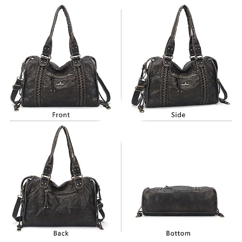 Angel Kiss Hobo Bags For Women Vegan Leather Hobo Satchel Handbags Large Tote Purses Shoulder Bag thumbnail 7
