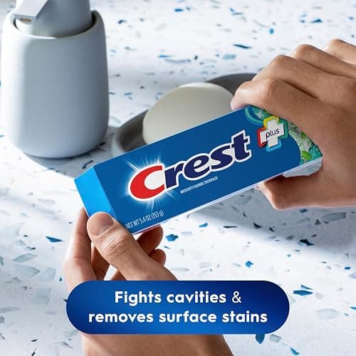 Crest + Scope Whitening Toothpaste - Pack of 3, 5.4 Oz Tubes - Anticavity Fluoride Toothpaste, Fresh Breath, Kills Germs - Tartar Protection, Enamel Protection - Minty Fresh Flavor thumbnail 6