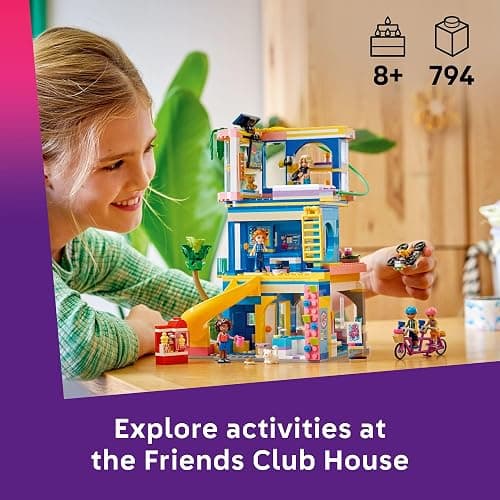 LEGO Friends Heartlake City Friends Club House Building Toy for Girls & Boys - Pretend Play Set for Kids, Ages 8+ - W/5 Minidolls, 3 Toy Animals, & Accessories - Gift Idea for Birthdays - 42689 thumbnail 2