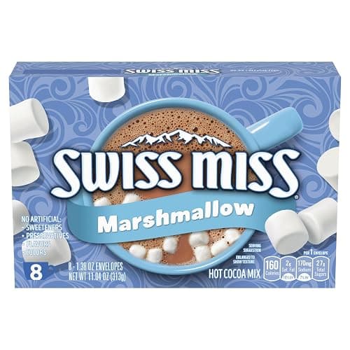 Swiss Miss Chocolate Hot Cocoa Mix With Marshmallows, 1.38 oz., 8-Count Envelopes - Image 1