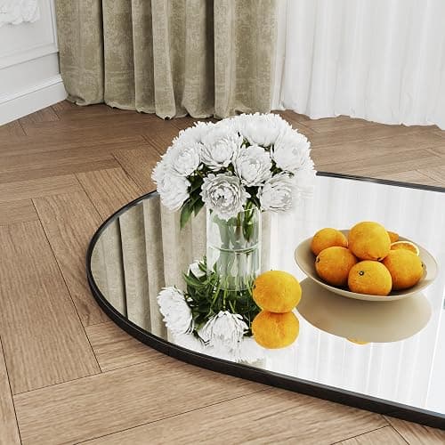 AUYHM Wall Mirror Full Length 18"x58",Arched Floor Mirror,Full Length Wall Mirrors,Arched Wall Mirrors,Full Body Mirror,Black Frame thumbnail 4