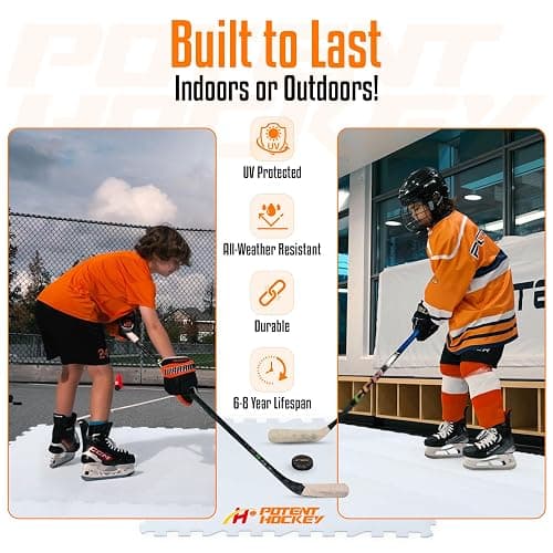 ArcticGlide Synthetic Ice Panels Pro, Easy-to-Assemble, Expandable Artificial Rink, Indoors/Outdoors - Hockey Training thumbnail 6
