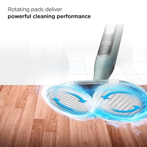 Shark Steam & Scrub Steam Mop, All-in-One Scrubbing and Sanitizing Hard Floor Cleaner, LED Headlights, 4 Dirt Grip Soft Scrub Pads Included, XL Water Tank, Swivel Steering, Hawaiian Grey, S8001 thumbnail 3
