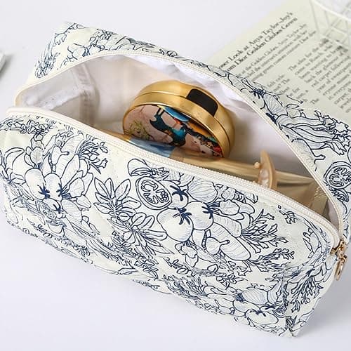 OZAOZ Pencil Case Office College School Storage Bag Pouch Holder Box Organizer Makeup Pouch Cosmetic Bag Aesthetic Cute Pen Case for Girls Boys Kids (A) thumbnail 5