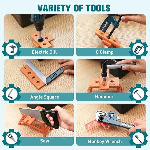 Kids Tool Box–Zealous 48 PCS Pretend Play Tools Toys for Toddler,Electric Drill Kids Tool Kit for Boys & Girls Ages 3-8 Years Old, Construction Tool Kit Playset for Boys thumbnail 3