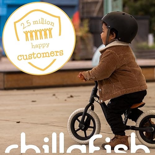 Chillafish Charlie Toddler Balance Bike, Lightweight 10-Inch Bike for Boys & Girls 2 to 4 Years Old, Adjustable Seat, Carry Handle & No-Puncture Tires - Standard Wheels - Black thumbnail 11
