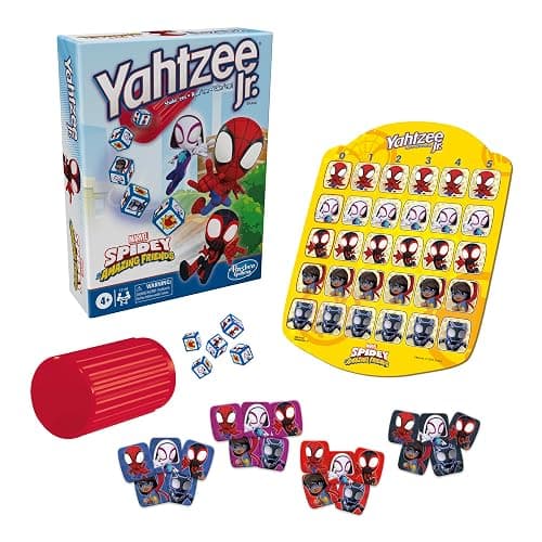 Hasbro Gaming Spidey and His Amazing Friends Yahtzee Jr.Marvel Edition Board Game for Kids, Ages 4 and Up (Amazon Exclusive) thumbnail 3