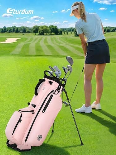 Golf Stand Bag, Lightweight Golf Bags with 7 Way Full-Length Dividers, 900D Weather-Resistant Farbic, Cooler Pockets, Ergonomic Adjustable Strap for Men Women thumbnail 8