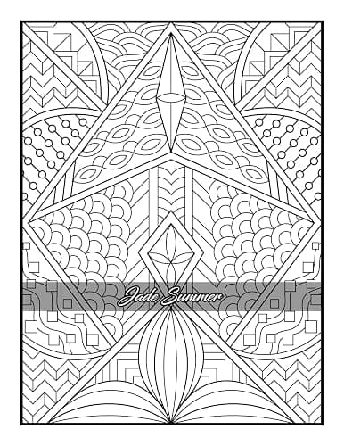 100 Amazing Patterns: An Adult Coloring Book with Fun, Easy, and Relaxing Coloring Pages thumbnail 81