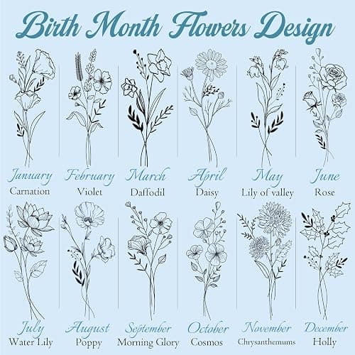 Custom Glass Cup With Birth Flower - 16 Oz Personalized Tumbler With Lid and Straws - Anniversary Birthday Gifts for Women, Bridesmaids, Mom, Girlfriend thumbnail 4