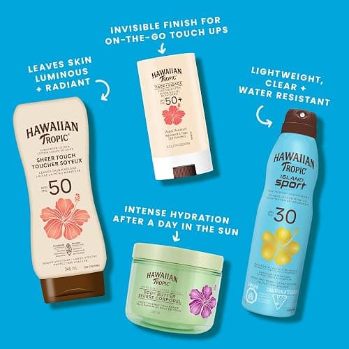 Hawaiian Tropic Island Sport Clear Spray Sunscreen SPF 50, 170g | Hawaiian Tropic Sunscreen SPF 50, Sunscreen, Spray On Sunscreen, Body Sunscreen Spray, 170g thumbnail 8