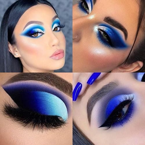ecofavor Matte Blue Eyeshadow Palette Single with Applicator – Vibrant Navy, Royal, and Dark Blue Shades for Professional Eye Makeup – Travel-Friendly, Popular Colors for Dramatic Blue Smokey Eye thumbnail 2