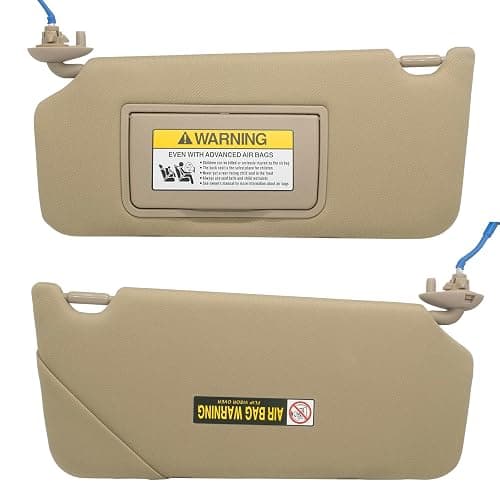 Driver Left Side Sun Visor Replacement Compatible with Honda Accord 2008 2009 2010 2011 2012 2013 2014 2015 2016 with LED Light Replaces# 83280-TA0-A91ZB 83280TA0A91ZB Color YR327L thumbnail 8