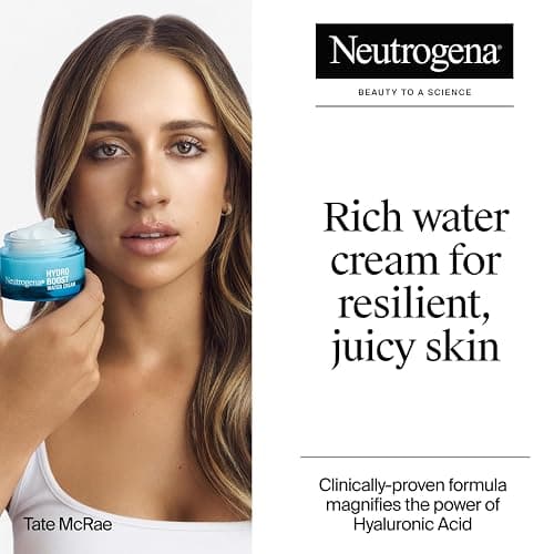 Neutrogena Hydro Boost Water Cream, 72 Hr Hydration for Normal/Extra Dry Skin, Fragrance Free, Face Moisturizer with Hyaluronic Acid, 1.7 oz. & Trial Size Hydro Boost Hydrating Gel Cleanser, 0.5 fl oz thumbnail 3