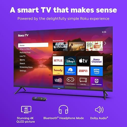 Roku Smart TV 2025 – 43-Inch Select Series, 4K HDR TV – RokuTV with Enhanced Voice Remote – Flat Screen LED Television with Wi-Fi for Streaming Live Local News, Sports, Family Entertainment thumbnail 3