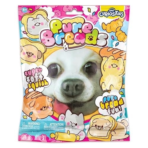 ORB Curiosities Pure Bread Squishy Dog Face - Slow Rising Dog Face and Bread Slice Squishies - Super Soft, Squishy Play and Stress Relief Toys - Fun Kawaii Sensory Fidgets for Kids and Adults thumbnail 6