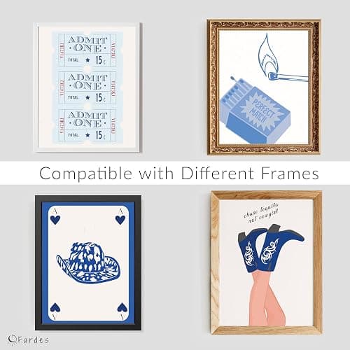 Fardes Coastal Granddaughter Room Decor, Cowgirl Aesthetic Pictures, Teen Girls Bedroom Surfboard Wall Art Prints, Beachy Wall Decor thumbnail 5