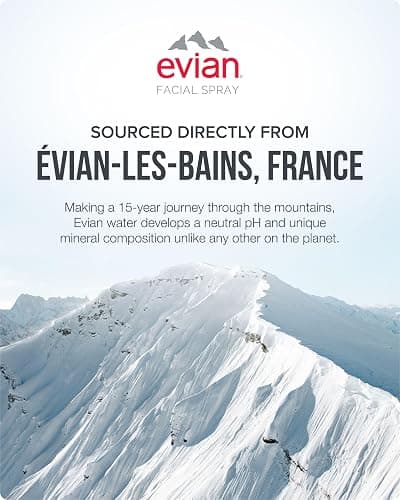 Evian Facial Spray 1.7 oz - Hydrating Mineral Water Mist for Face & Skin - Refreshes Makeup and Tones Skin - TSA-Approved Mini Facial Spray Set for Daily Skincare Hydration thumbnail 8