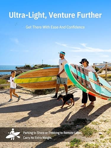 Niphean Inflatable Stand Up Paddle Board with SUP Accessories, Anti-Slip EVA Deck, 10’6’’ Inflatable Paddle Boards for Adults & Youth of All Skill Levels thumbnail 3