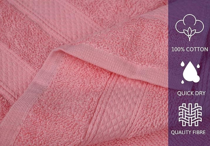 ZUPERIA Classic Hand Towels Pack of 10 (16 x 28 Inches) 100% Ring Spun Cotton Light Weight & Super Absorbent, Fast Drying Hand Towels for Bathroom, Hotels, Travel and Spa (Assorted) | Super Absorbent, Fast Drying, Light Weight, Assorted Multicolor, Classic, Bathroom, Hotels, Travel, Spa thumbnail 5