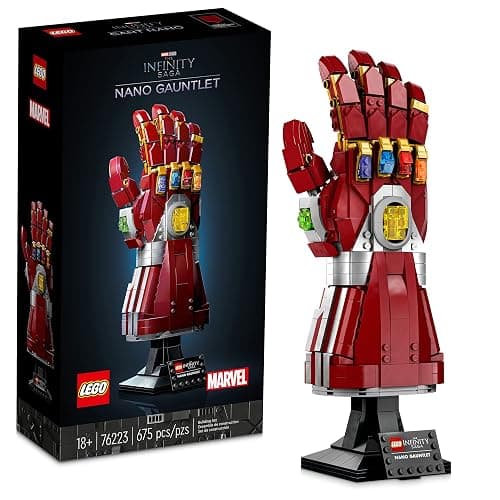 LEGO Marvel Nano Gauntlet, Iron Man Model with Infinity Stones, 76223 Avengers: Endgame Film Set, Collectable Memorabilia, Gift Idea for Adults and Teens - Image 1