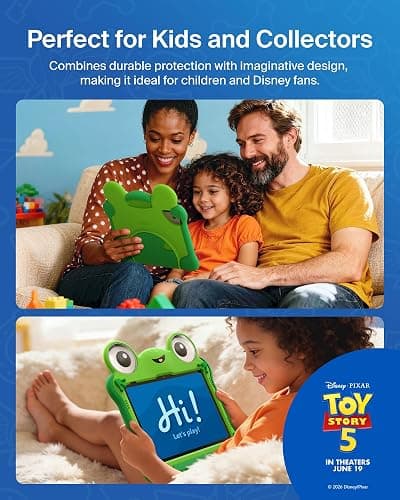 Belkin Disney Pixar Toy Story 5 Lilypad iPad A16 Kids Case, 11th/10th Gen | Shockproof Protective Kids Case for iPad A16 11th Gen and 10th Gen with Easy-grip Handle, Kickstand, Durable Non-toxic Design thumbnail 4